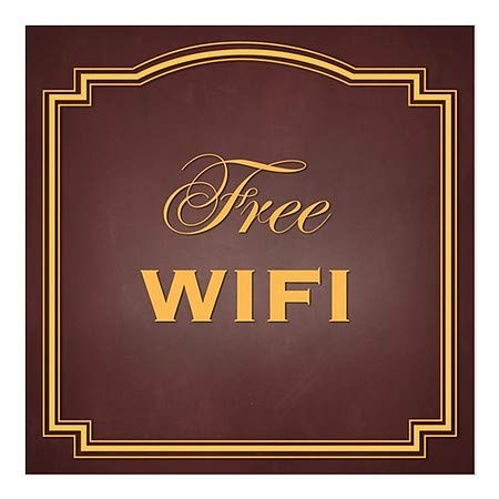 Cgsignlab | חלון WiFi -Classic Brown Free נצמד | 12 x12